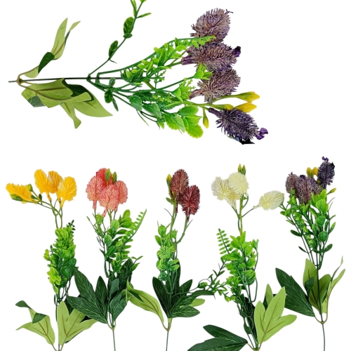 Barwione osty i paproć - dodatek - karton 120szt mix 1(FL25010S)