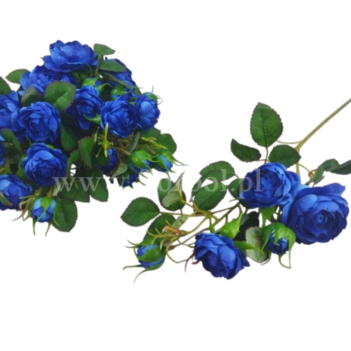 Różyczki na łodydze 6szt #1342 dr blue (SUN760)