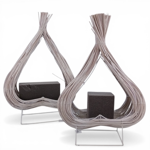 Płomień - baza cemenciak, większa 1szt biały