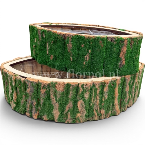 Osłonka łódka omszona  kpl 2szt zielony (TRE25ND0477)