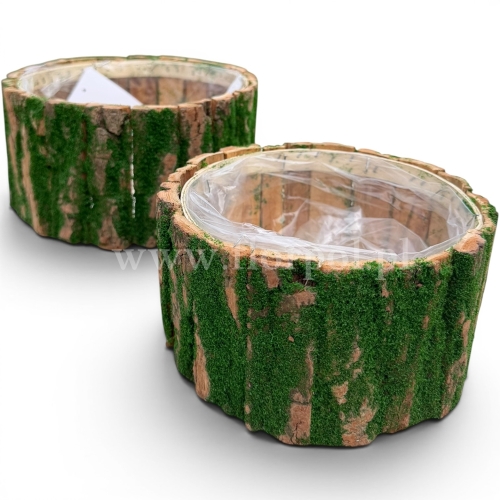 Osłonka okrągła omszona kpl 2szt zielony (TRE25ND0489)