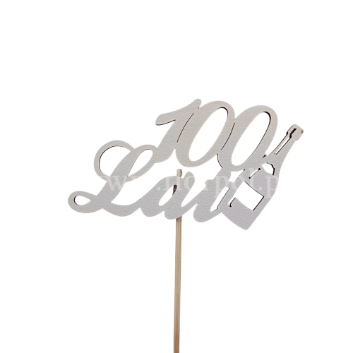 Topper - 100lat 10szt biały
