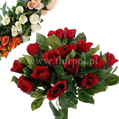 Róża z rosą - bukiet - karton 12szt  mix 1 (GAD-196907)