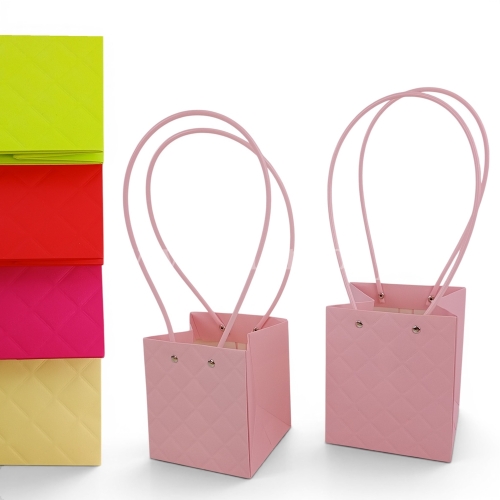 Torebka impregnowana tłoczona - kabel kwadrat  10szt mix wiosenny (EP7)