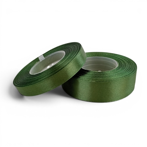 wstążka atłasowa 1szt #080/5 ciemna zieleń 