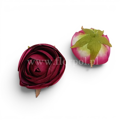 Róża kamelka wyrobowa 12szt amarant (KDGW220)