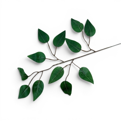 gałązka liście beniamina h 45cm 12szt ciemna zieleń (L212-1)