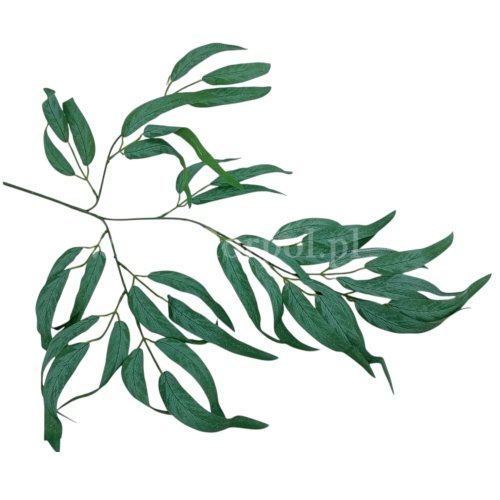 liście wierzby - gałąź 12szt zieleń/blada zieleń (CF39-001)