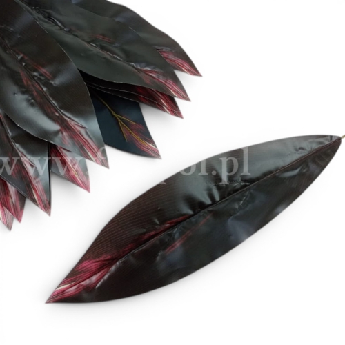 kordylina liść - cerata 12szt karmin/bordowy cień