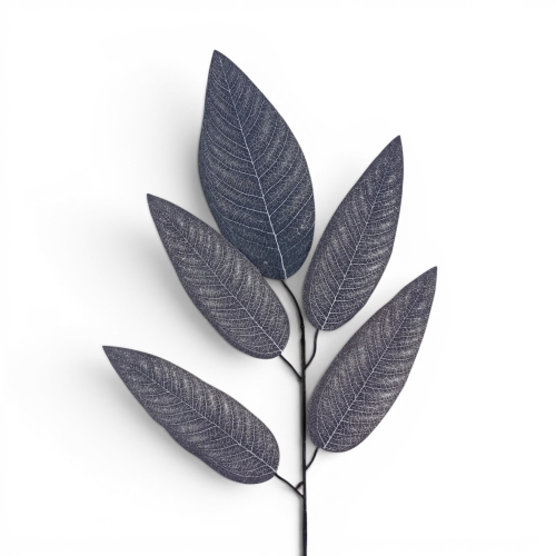 gałązka  liście mango 12szt szary (L971-5)