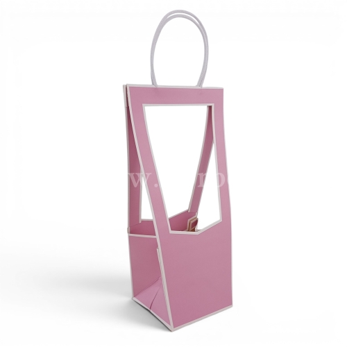 Torba/box kwiatowy S otwarty 5szt lila (CF019422)