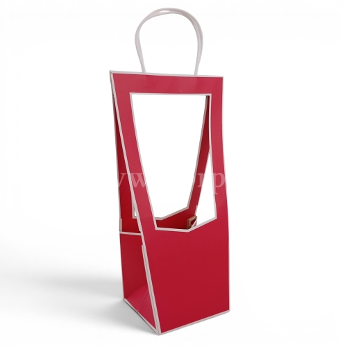 Torba/box kwiatowy S otwarty 5szt czerwony (CF019572)