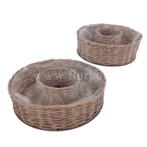 Wiklinowa oponka - osłonka kpl 2szt naturalny (YD241311)