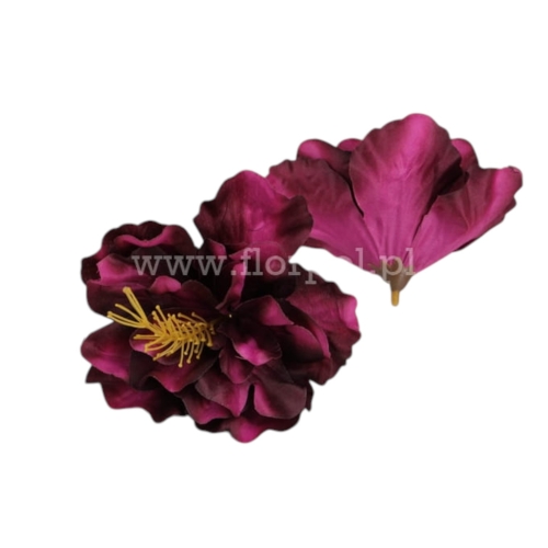 hibiskus wyrobowy 12szt fuksja/karmin