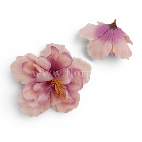 hibiskus wyrobowy 12szt róż/krem