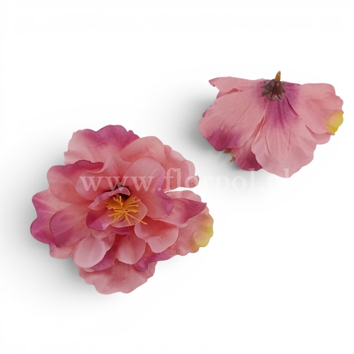 hibiskus wyrobowy 12sztcieniowany róż 