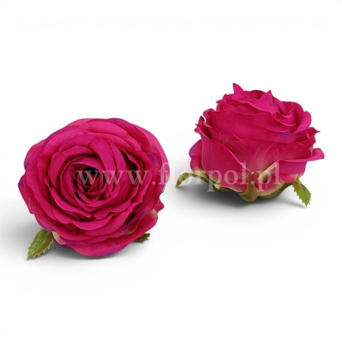 róża pełna - wyrobówka 12szt #2045 fuchsia (SUN891)
