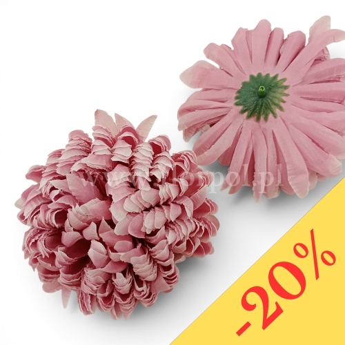 Chryzantema ananas 6szt #27 wyblakły róż (Basia)