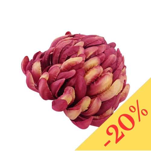 chryzantema JAKUB 6szt #28 gold/burgundy (ART037)