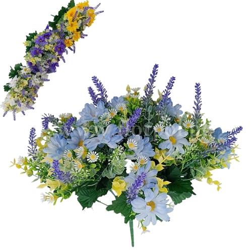 Stokrotka i lawenda w bukiecie - karton 12szt mix 1 (61305-13)
