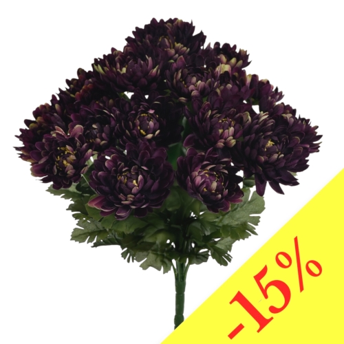 Chryzantema w bukiecie 18 główek AUBERGINE (SUN777)