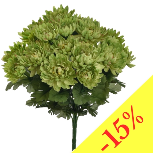 Chryzantema w bukiecie 18 główek GREEN (SUN777) 