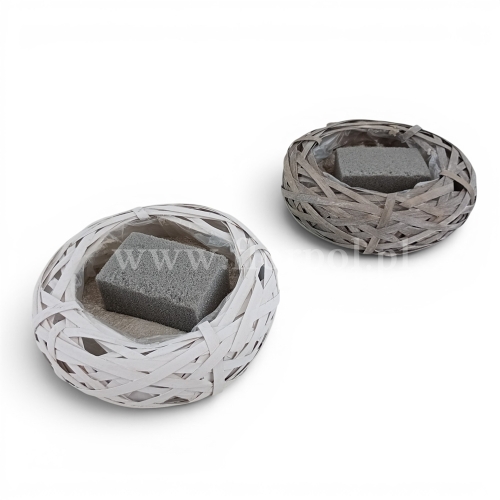 Gniazdo/beret/osłonka okrągła spłaszczona - cemenciak fi 25cm 1szt *wybierz kolor 
