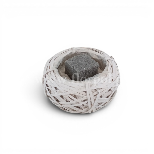Gniazdo/beret/osłonka okrągła spłaszczona - cemenciak fi18cm 1szt biay 