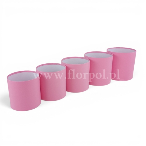 Flower box jednobarwny bez pokrywy kpl 5szt różowy (H2510310)