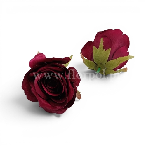Róża wyrobowa 12szt #90 cherry chocolate (MGHT)