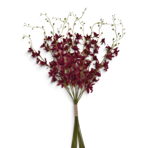 storczyk tajlandzki 12szt  #3375 burgundy green (SUN668)  