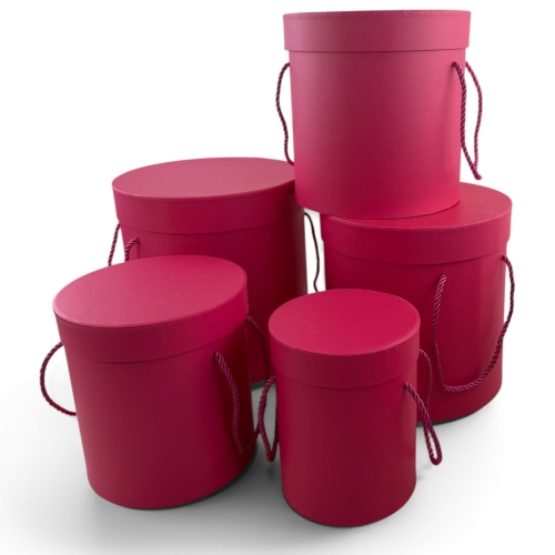 Komplet flowerboxów 5 szt magenta (H2604041)