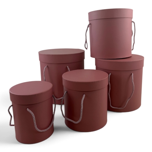 Komplet flowerboxów 5 szt brudny róż (H2604041) 