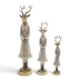 Figurka ceramiczna - łania w płaszczu (OR-Q-1) - wybierz rozmiar 