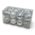 Bombki plastikowe SREBRNE – zestaw 16 szt. (AR3-016AM16-SILVER)