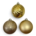 Bombki choinkowe plastikowe ZŁOTE – zestaw 6 szt. (AR3-1176T06-GOLD)