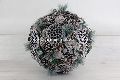 kula z naturalnego suszu – lotos 1szt bielony (WDA53)