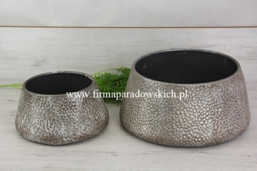 Zestaw – naczynie kompozycyjne – misy 2szt stalowy