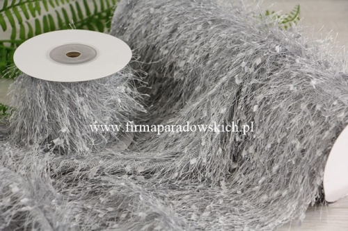 włochaty szal 28cm 1szt szary (LO0395)