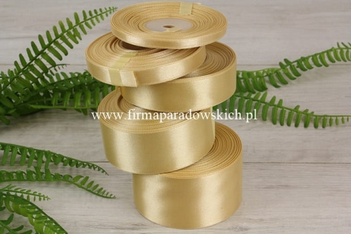 wstążka tasiemka atłasowa 7mm/30y 1szt miodowy