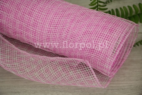 siatka żyłkowa kratka  róż/biały #KR04