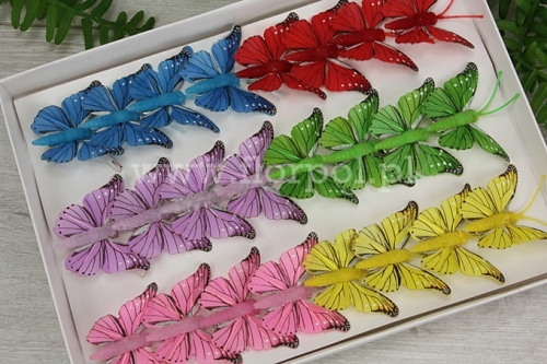 motylki clip 5cm 24szt mix (288609)