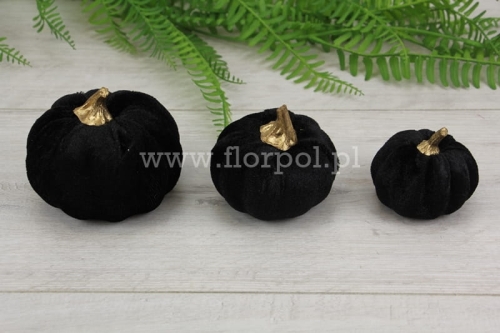 dynia welurowa fi6 1szt czarny (ART18228)