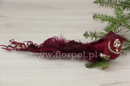 ptaszek dekoracyjny 1szt buraczek (EVE395)