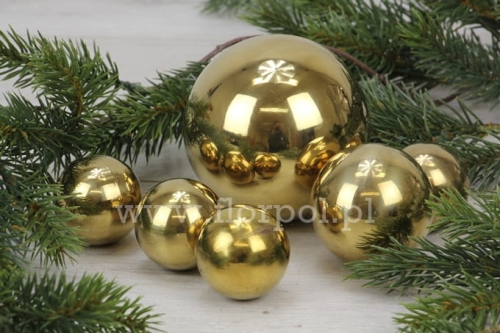 zestaw metalowych kul – mix 1op złoty (ART19046)