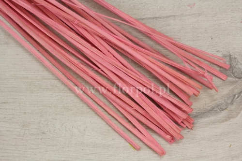 rattan płaski prasowany 1szt jasny róż