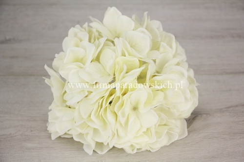 hortensja kretonowa cieniowana XXL  1szt śmietankowy (MY86/ MY83)