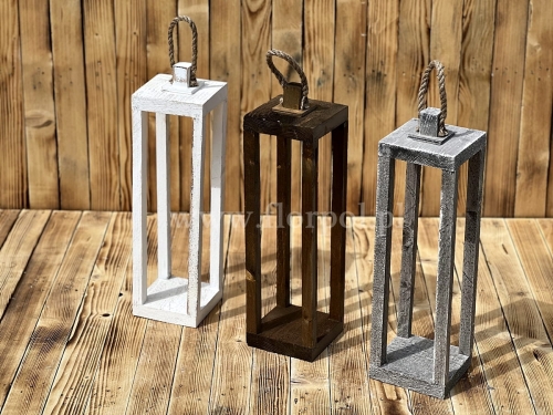 Duży lampion szeroki – baza drewno 1szt *wybór koloru