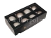 bombki choinkowe 80mm – 8szt champagne combi