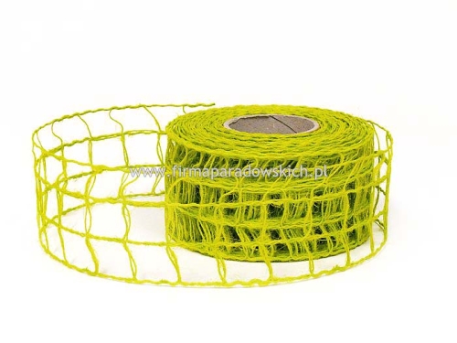 wstążka jutowa kratka 1szt pistacja (02100137)